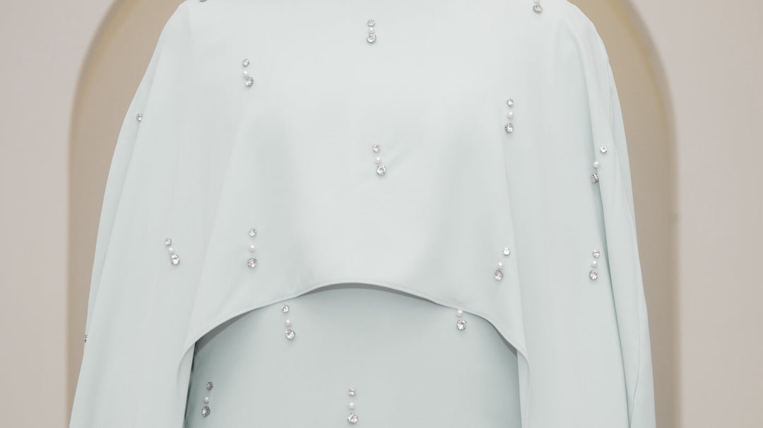 Alayna Cape Dress - Sage Green