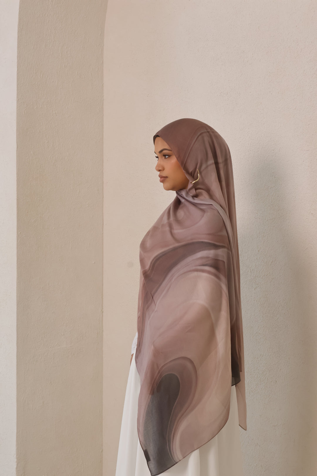 Mocha Swirl - Printed Modal