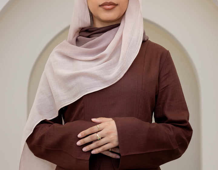Amara Linen Corset Dress – Brown
