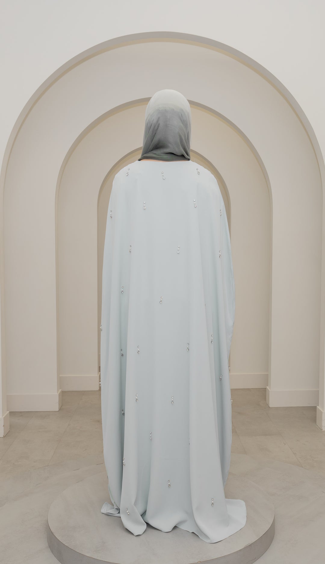 Alayna Cape Dress - Sage Green