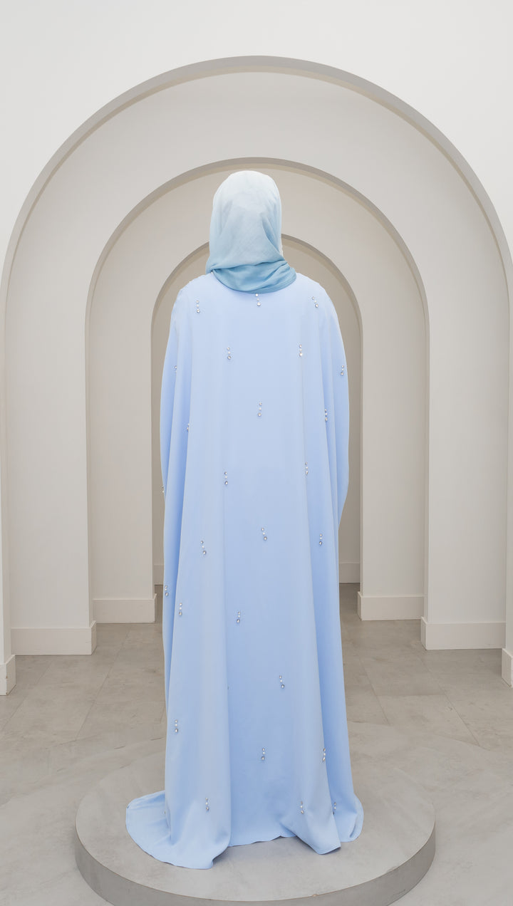 Alayna Cape Dress - Baby Blue