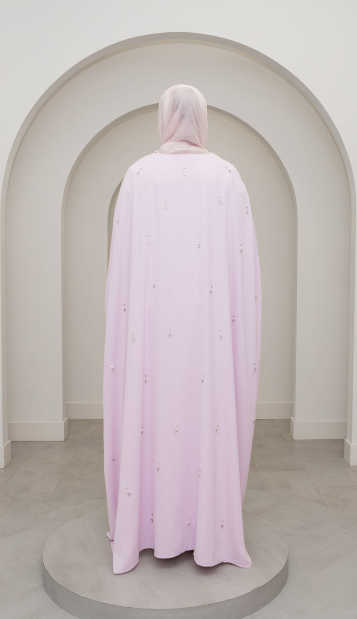Alayna Cape Dress - Tea Pink