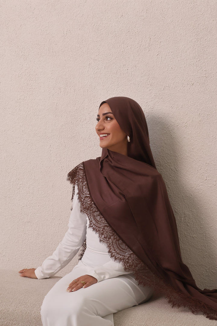 Cocoa- Lace Modal
